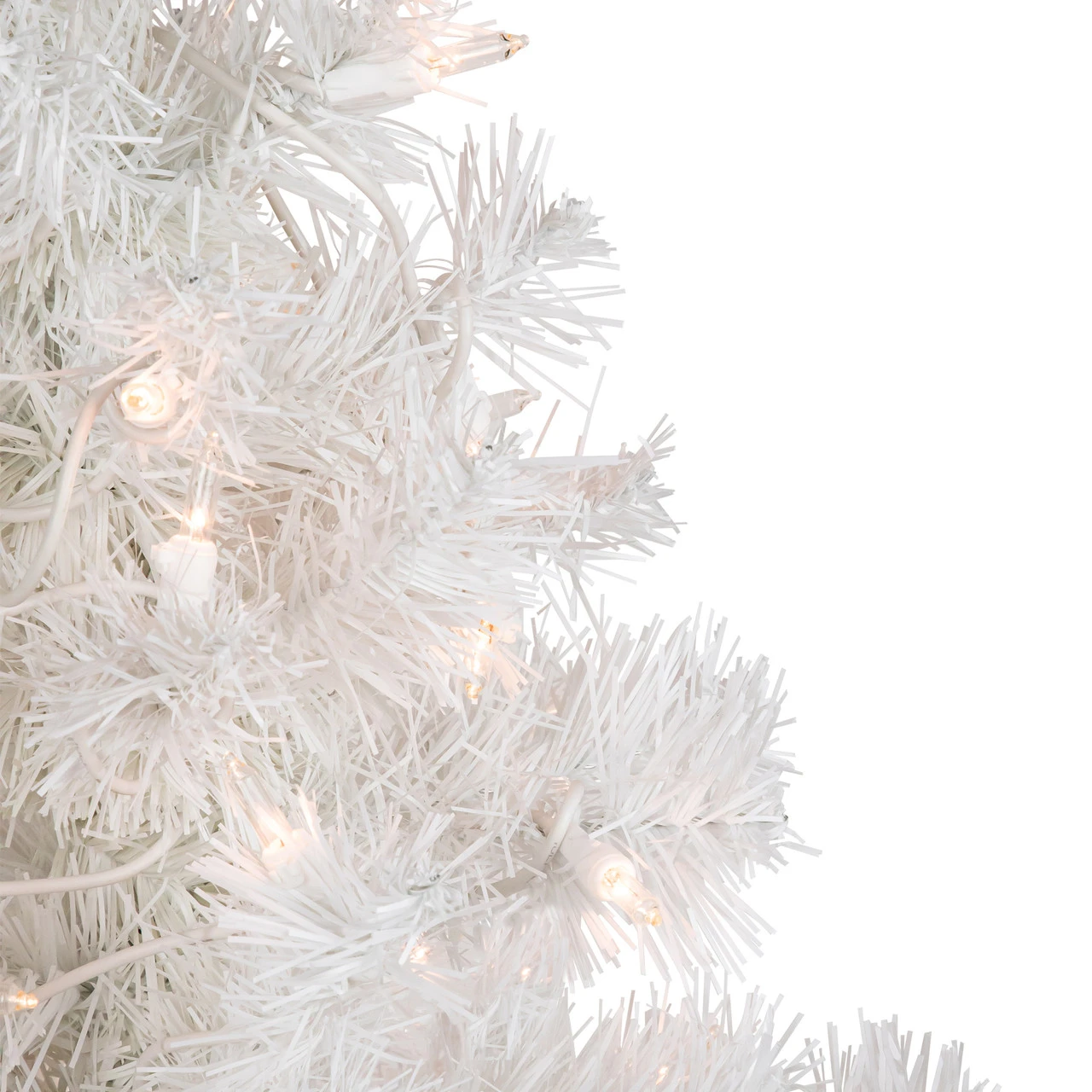 2' Pre-Lit Slim Tinsel Artificial Christmas Tree- Clear Lights 3 2' Pre-Lit Slim Tinsel Artificial Christmas Tree- Clear Lights - Image 3