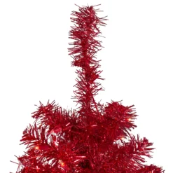 4' Pre-Lit Slim Red Artificial Christmas Tree - Clear Lights -Christmas Trees Shop northlight b83508 1 50404.1667488436