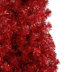 6' Pencil Red Tinsel Artificial Christmas Tree - Unlit -Christmas Trees Shop northlight b83511 2 08131.1669400514