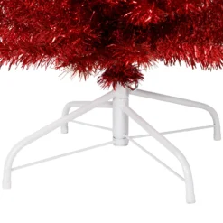 6' Pencil Red Tinsel Artificial Christmas Tree - Unlit -Christmas Trees Shop northlight b83511 5 35158.1669400515