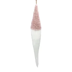24" Plush Pink And White Holiday Collections Hanging Gnome Christmas Ornament -Christmas Trees Shop northlight de89508 4 sample 39034.1667488092