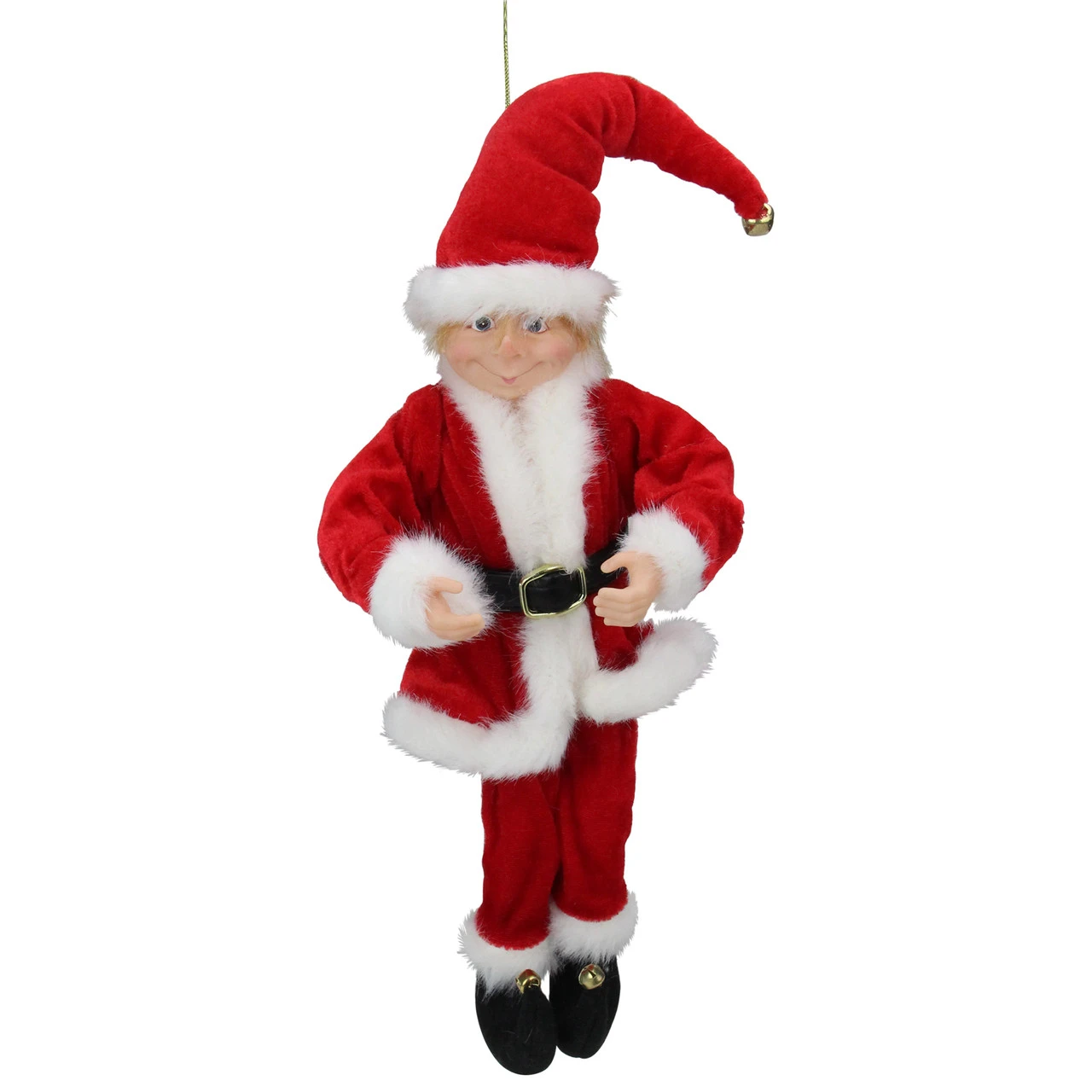 15" Red And White Bendable Elf In A Santa Suit 1 15" Red And White Bendable Elf In A Santa Suit