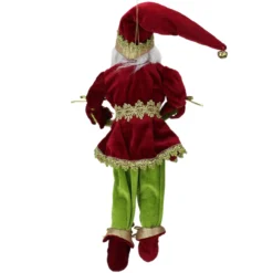 18" Red And Green Whimsical Elf Christmas Decor Figurine -Christmas Trees Shop northlight e76464 3 87411.1667592786