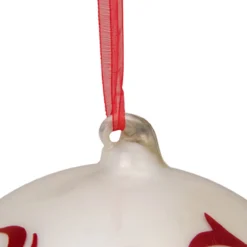 6" Red And White Merry Christmas Glass Ball Ornament -Christmas Trees Shop northlight gb28223 1 90166.1669835680
