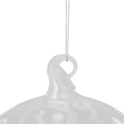 Clear And White Glass Merry Christmas Ball Ornament 6" (150mm) -Christmas Trees Shop northlight gb28225 1 30530.1667570016