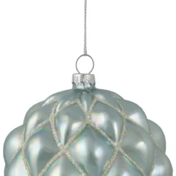 4.5" Glittered Blue And Silver Glass Christmas Ball Ornament -Christmas Trees Shop northlight gb94414 sample 2 33114.1670969683
