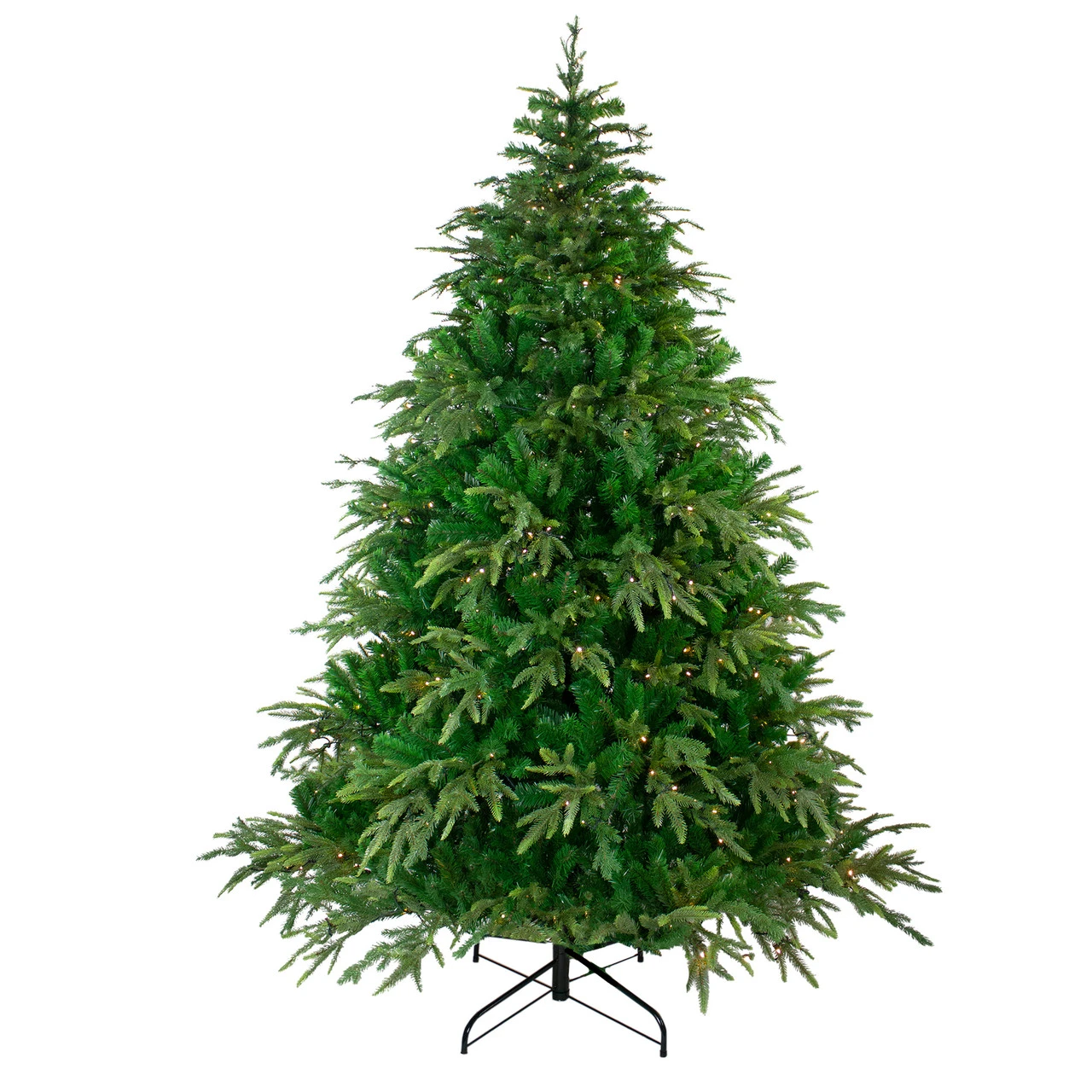7.5' Pre-Lit Full Roosevelt Fir Artificial Christmas Tree - Warm White LED Lights 1 7.5' Pre-Lit Full Roosevelt Fir Artificial Christmas Tree - Warm White LED Lights