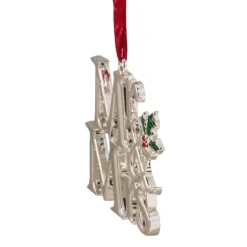 3.75" Silver-Plated "Mr And Mrs" Christmas Ornament With European Crystals -Christmas Trees Shop northlight hd28232 1 24991.1667570457