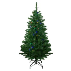 4' Pre-Lit Mixed Classic Pine Medium Artificial Christmas Tree - Multi LED Lights