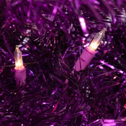 4' Pre-Lit Purple Tinsel Artificial Christmas Tree- Clear Lights, Purple Wire -Christmas Trees Shop northlight j92317 2updated 24582.1684521969
