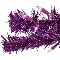 4' Pre-Lit Purple Tinsel Artificial Christmas Tree- Clear Lights, Purple Wire -Christmas Trees Shop northlight j92317 5updatd 48954.1684521969