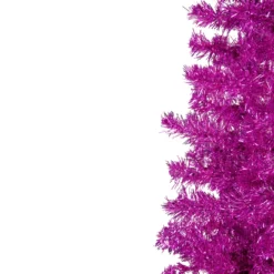 4' Pink Artificial Tinsel Christmas Tree, Unlit -Christmas Trees Shop northlight j92321 2 84380.1667535857