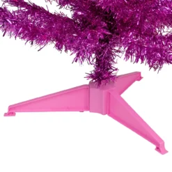 4' Pink Artificial Tinsel Christmas Tree, Unlit -Christmas Trees Shop northlight j92321 3 37334.1667535857