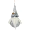 7.75" Gray Nordic Santa Claus Gnome Christmas Ornament