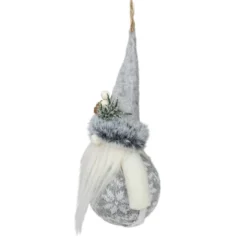 7.75" Gray Nordic Santa Claus Gnome Christmas Ornament -Christmas Trees Shop northlight ja25722 2 60761.1667572867