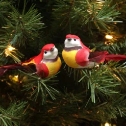 12ct Red And Yellow Bird Christmas Ornaments 5.25" 5 12ct Red And Yellow Bird Christmas Ornaments 5.25" -Christmas Trees Shop northlight ja83808 3 94722.1667519554