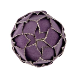 7" Purple Flower Glitter Petal Shatterproof Ball Christmas Ornament -Christmas Trees Shop northlight ja93323 4new 94761.1667642609