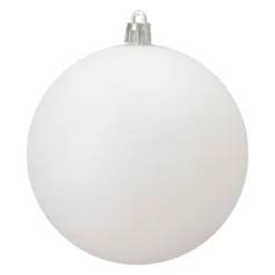 12ct Winter White Shatterproof Matte Christmas Ball Ornaments 4" (100mm) -Christmas Trees Shop northlight lj34801 updated 78068.1667655530