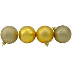 24ct Vegas Gold Shatterproof 4-Finish Christmas Ball Ornaments 2.5" (60mm) -Christmas Trees Shop northlight lj34922 2 19612.1667655522