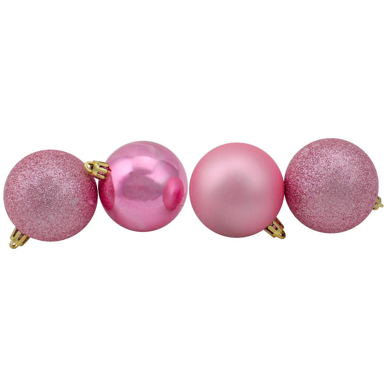 24ct Bubblegum Pink Shatterproof 4-Finish Christmas Ball Ornaments 2.5" (60mm) 2 24ct Bubblegum Pink Shatterproof 4-Finish Christmas Ball Ornaments 2.5" (60mm) - Image 2