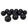 12ct Jet Black Shatterproof Christmas Ball Ornaments 4" (100mm)