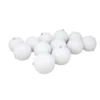 12ct Winter White Shatterproof Matte Christmas Ball Ornaments 4" (100mm)