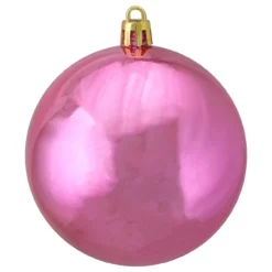 32ct Bubblegum Pink Shiny Shatterproof Christmas Ball Ornaments 3.25" (80mm) -Christmas Trees Shop northlight lj35294 3updated 32964.1667576221