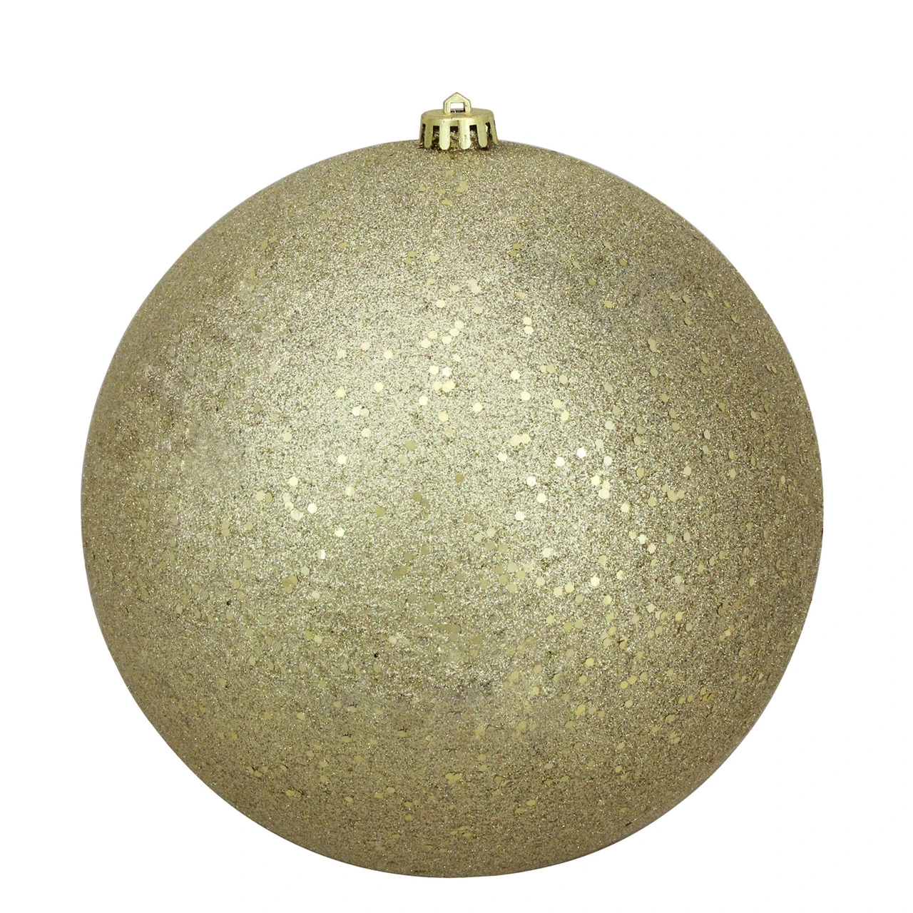 Gold Holographic Glitter Shatterproof Christmas Ball Ornament 10" (250mm) 1 Gold Holographic Glitter Shatterproof Christmas Ball Ornament 10" (250mm)