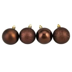 60ct Mocha Brown Shatterproof 4-Finish Christmas Ball Ornaments 2.5" (60mm) 5 60ct Mocha Brown Shatterproof 4-Finish Christmas Ball Ornaments 2.5" (60mm) -Christmas Trees Shop northlight lj35446 2updatred 14061.1667488170