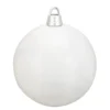 Shiny White Shatterproof Christmas Ball Ornament 12" (300mm)