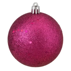 16ct Magenta Pink Shatterproof 4-Finish Christmas Ball Ornaments 3" (75mm) -Christmas Trees Shop northlight lj36036 3 48081.1667488414