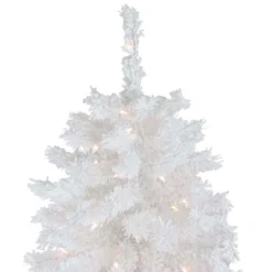 7.5' Pre-Lit Flocked White Spruce Artificial Christmas Tree - Clear Lights -Christmas Trees Shop northlight lt9158420and2085 1 37473.1667578561