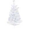 2' Pre-lit White Iridescent Pine Artificial Christmas Tree - Blue Lights