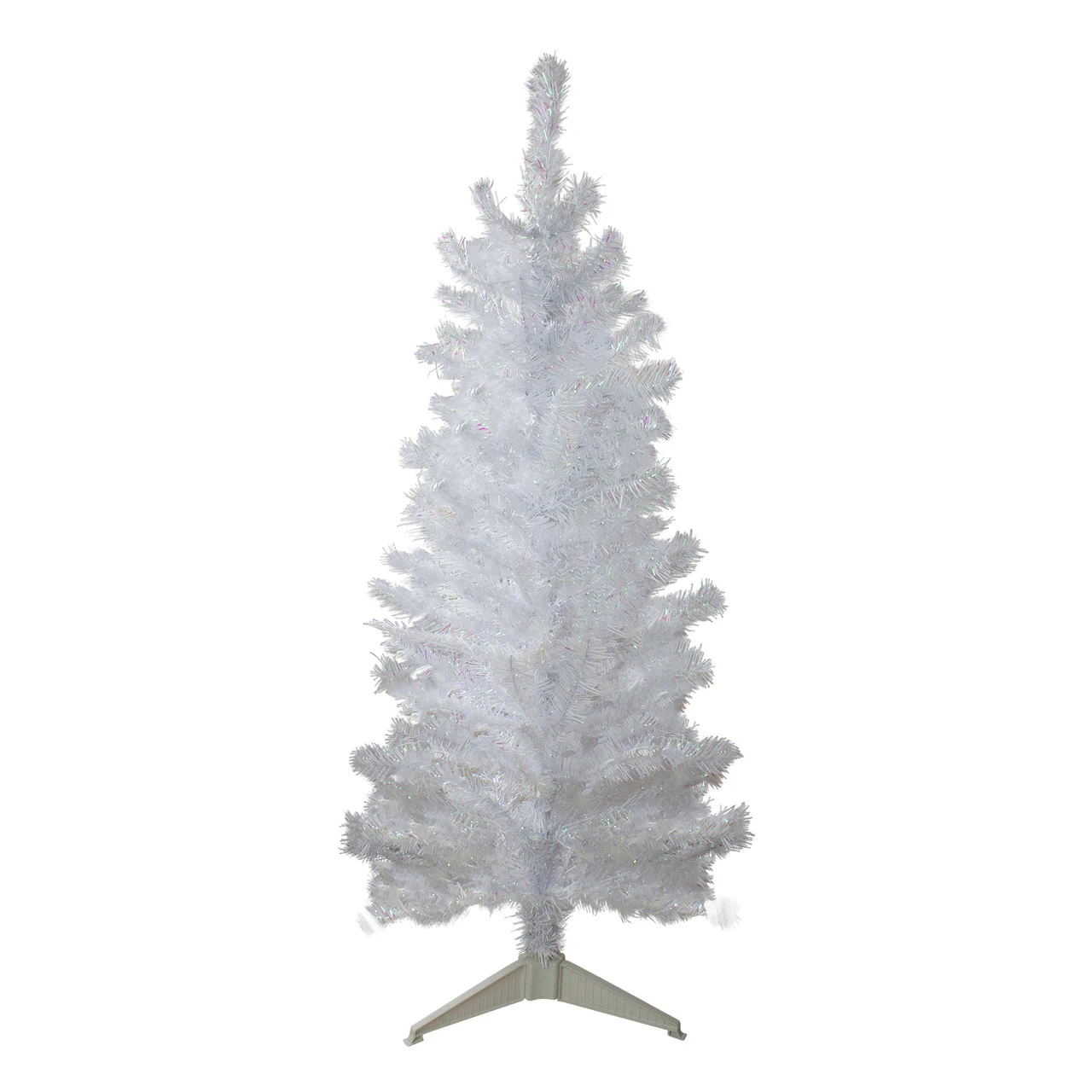 4' White Iridescent Pine Artificial Christmas Tree - Unlit 1 4' White Iridescent Pine Artificial Christmas Tree - Unlit