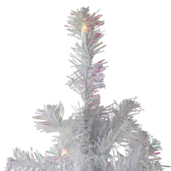 4' Pre-lit White Iridescent Pine Artificial Christmas Tree - Clear Lights -Christmas Trees Shop northlight m88690 2 24785.1667536506