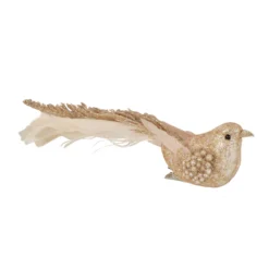 Set Of 3 Glittered Pink, White And Champagne Bird Christmas Ornament With Clip, 6.5" -Christmas Trees Shop northlight sh93285 2 updated 01129.1668089805