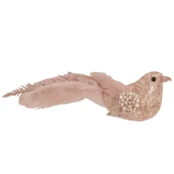 Set Of 3 Glittered Pink, White And Champagne Bird Christmas Ornament With Clip, 6.5" -Christmas Trees Shop northlight sh93285 3 updated 12162.1668089806