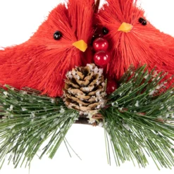 8" Double Cardinal And Pine Needle Branch Hanging Christmas Ornament -Christmas Trees Shop northlight sh94292 5 80199.1668093151