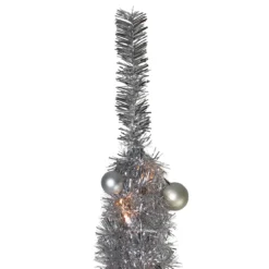 6' Pre-Lit Silver Pre-Decorated Pop-Up Artificial Christmas Tree -Christmas Trees Shop northlight sm27455 2 63950.1667529926
