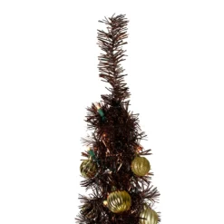 6' Pre-Lit Brown Pre-Decorated Pop-Up Artificial Christmas Tree -Christmas Trees Shop northlight sm27457 2 10619.1667572597