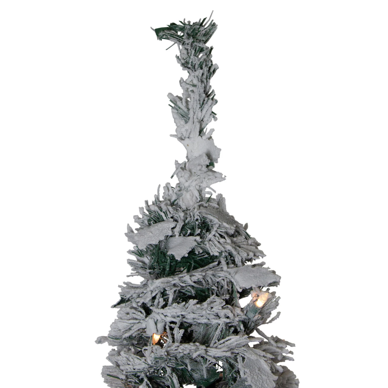 6' Pre-Lit Flocked Pre-Decorated Pop-Up Artificial Christmas Tree 3 6' Pre-Lit Flocked Pre-Decorated Pop-Up Artificial Christmas Tree - Image 3