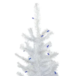 4' Pre-Lit Woodbury White Pine Slim Artificial Christmas Tree, Blue Lights 8 4' Pre-Lit Woodbury White Pine Slim Artificial Christmas Tree, Blue Lights -Christmas Trees Shop northlight sm92878 3 89494.1667490890