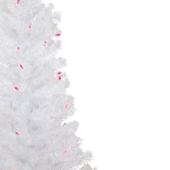 4' Pre-Lit Woodbury White Pine Slim Artificial Christmas Tree, Pink Lights -Christmas Trees Shop northlight sm92880 2 updated 57056.1667530144