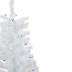 3' Pre-Lit Woodbury White Pine Slim Artificial Christmas Tree, Blue Lights -Christmas Trees Shop northlight sm92881 3 97586.1667487921