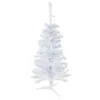 3' Pre-Lit Woodbury White Pine Slim Artificial Christmas Tree, Green Lights