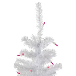 3' Pre-Lit Woodbury White Pine Slim Artificial Christmas Tree, Pink Lights -Christmas Trees Shop northlight sm92884 2 updated 78285.1667487924