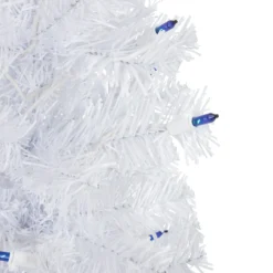 2' Pre-Lit Woodbury White Pine Slim Artificial Christmas Tree, Blue Lights -Christmas Trees Shop northlight sm92885 2new 38792.1669748935