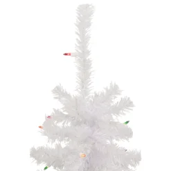 2' Lighted Woodbury White Pine Slim Artificial Christmas Tree, Multi Lights -Christmas Trees Shop northlight sm92886 2 58770.1667535813