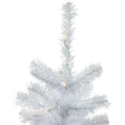 2' Pre-Lit Woodbury White Pine Slim Artificial Christmas Tree, Clear Lights -Christmas Trees Shop northlight sm92890 3 03036.1669748725