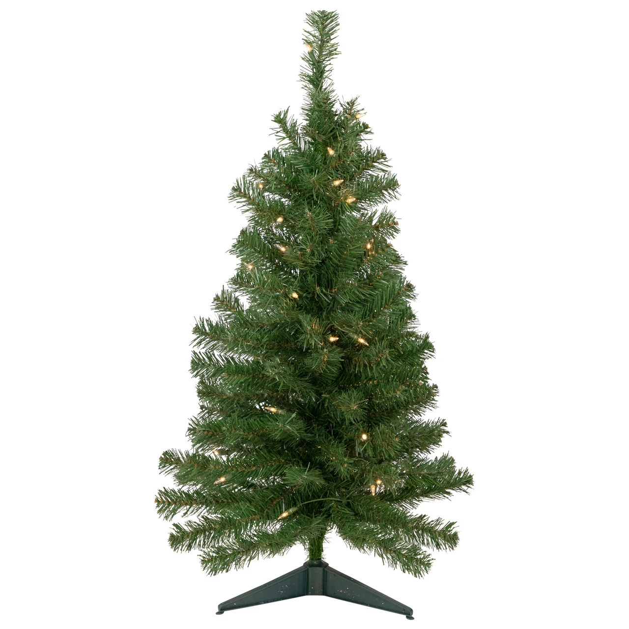3' Pre-Lit Oakridge Noble Fir Artificial Christmas Tree, Clear Lights 1 3' Pre-Lit Oakridge Noble Fir Artificial Christmas Tree, Clear Lights